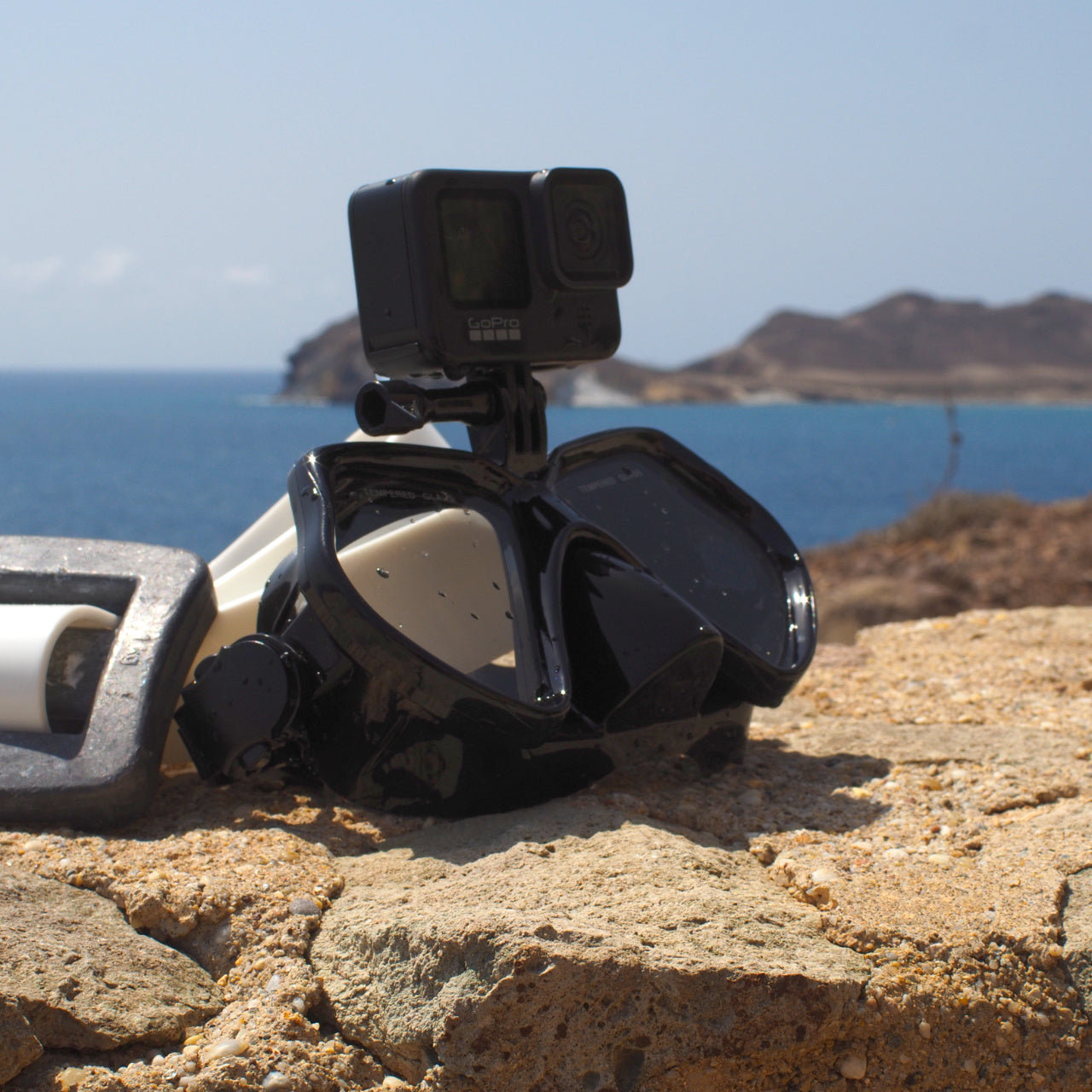 diving goggles with gopro mount High quality Diving Mask with GoPro camera mount